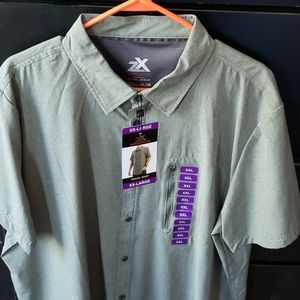 New ZeroXposur S/S casual button down shirt.